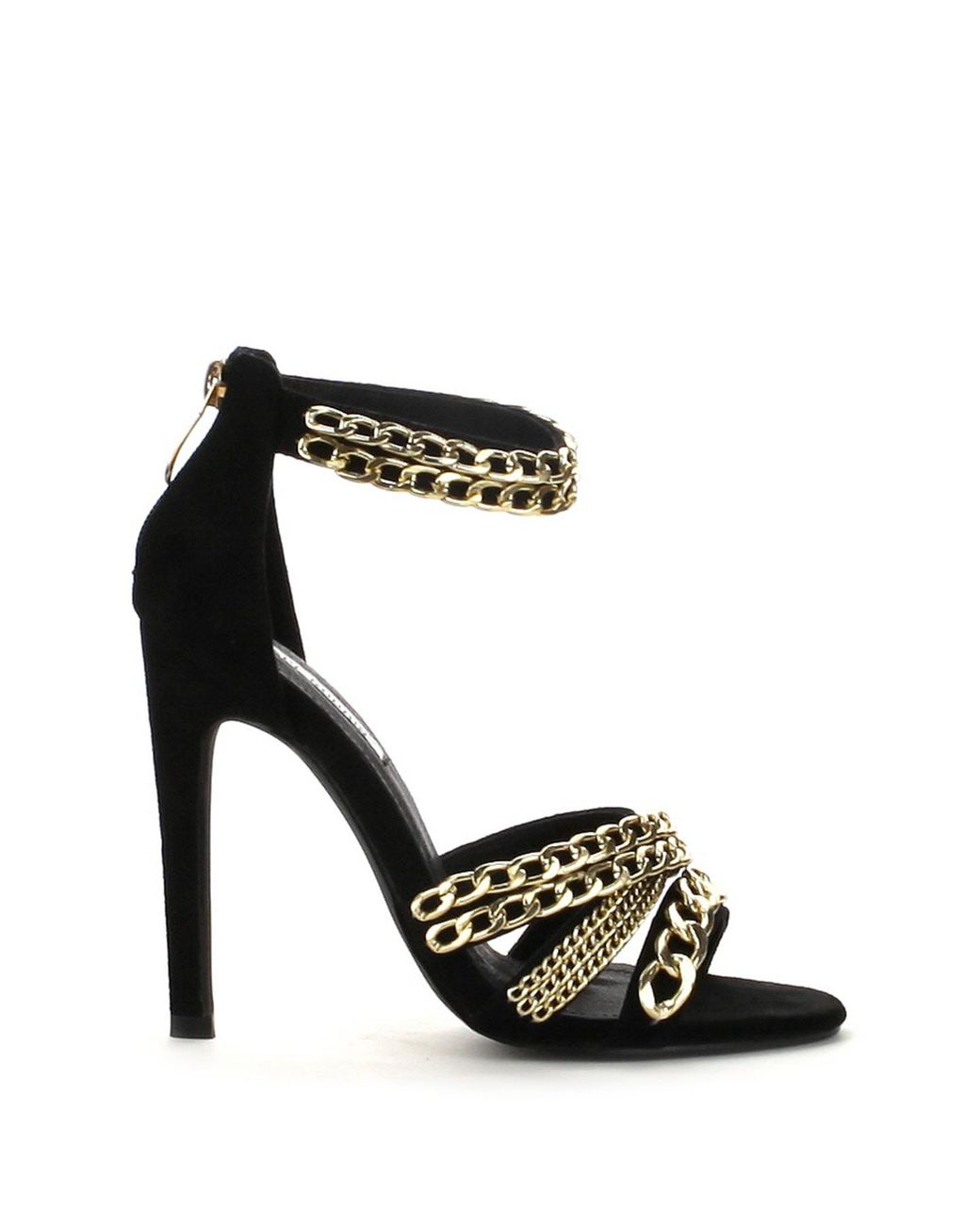 Cape Robbin Suzzy Chain Heels in Black 