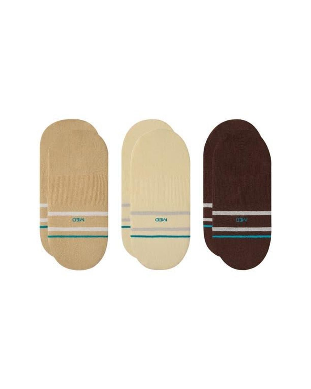 Stance White 3-Pack Core No Show Socks