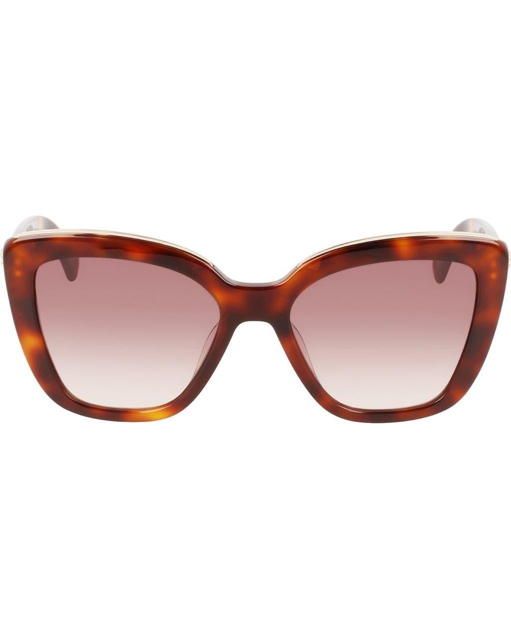 Longchamp Pink Roseau 53Mm Gradient Rectangle Sunglasses
