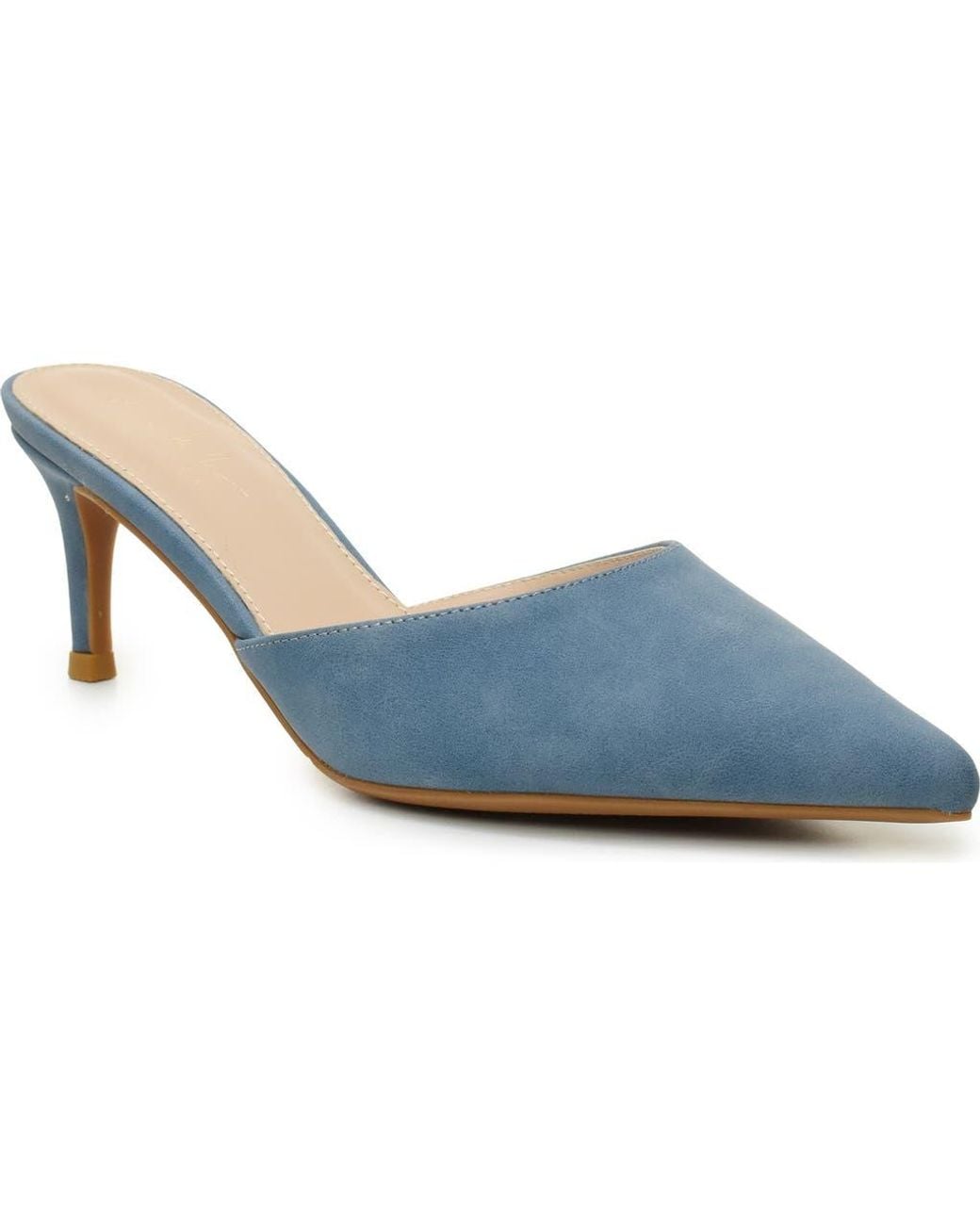 Nicole Miller Blue Pointed Toe Mule