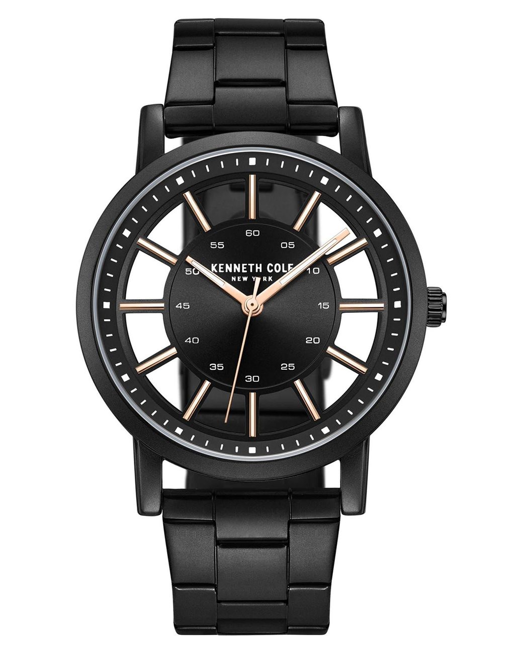 Kenneth Cole Transparency Bracelet Watch in Black for Men Lyst