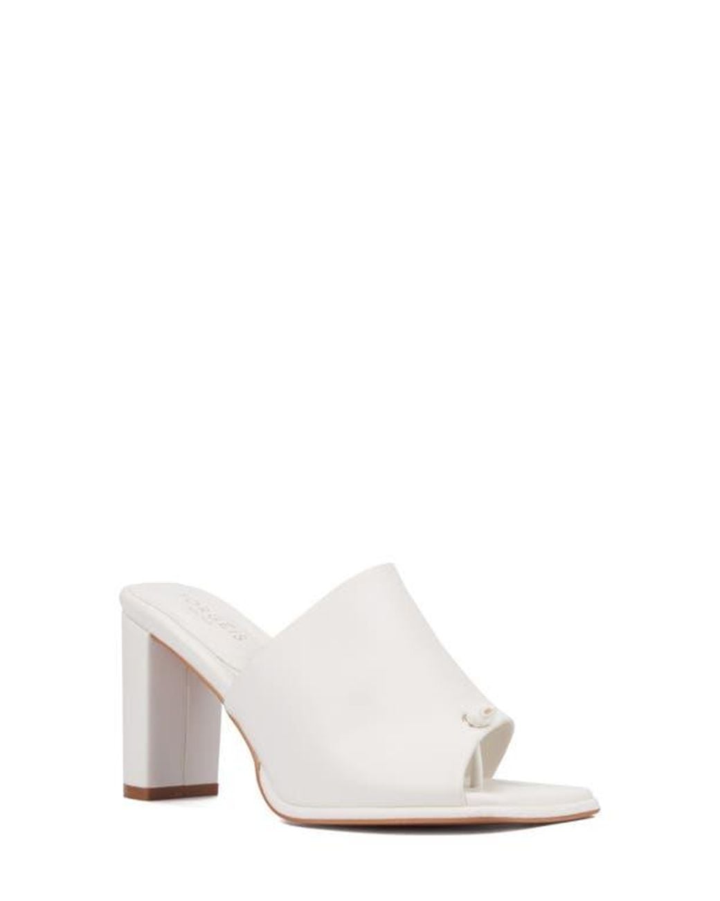 TORGEIS White Darla Slide Sandal