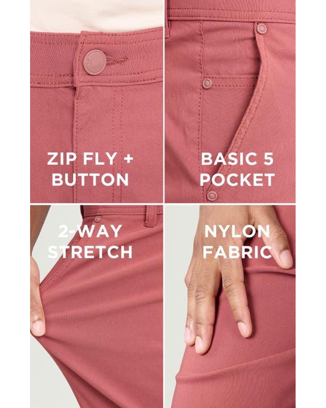 Xray Jeans Red Five Pocket Shorts for men