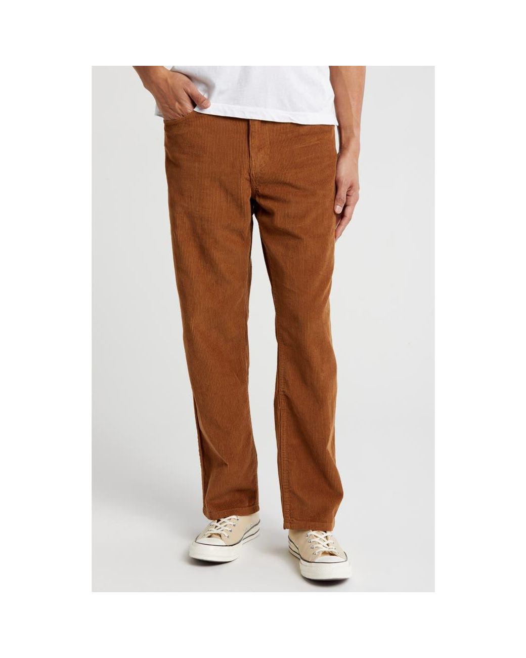 【BAON】24FW★ [BAONHAUS] corduroy color matching check PT Corduroy Easy Pants - Five Plus One