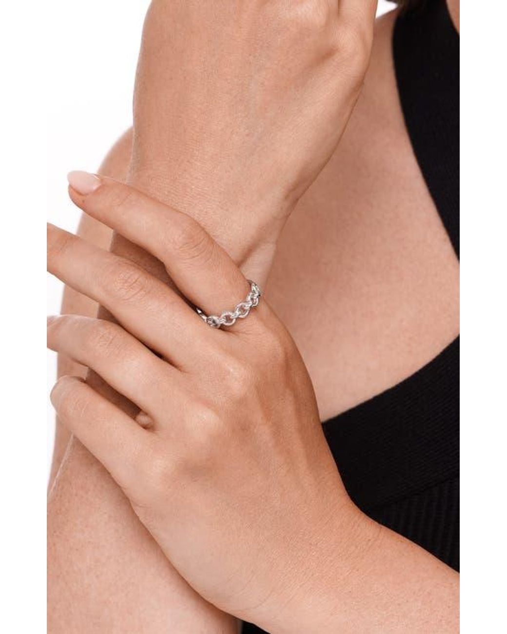 DEVATA Blue Cable Link Ring