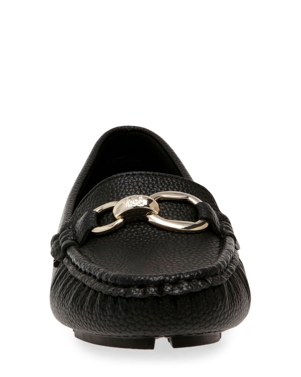 Anne Klein Snaffle Faux Leather Loafer in Black | Lyst