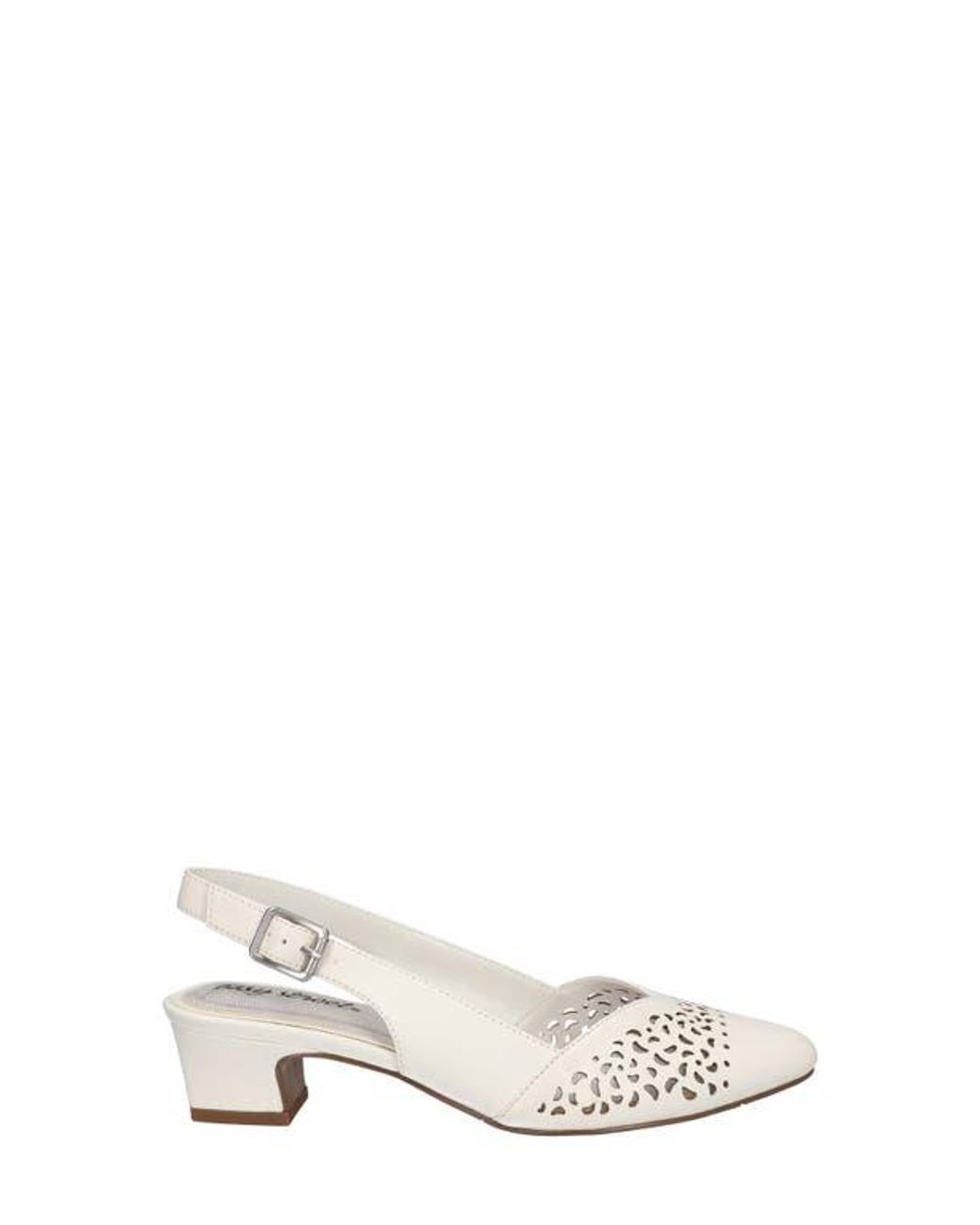 Easy Street White Sofie Slingback Pump