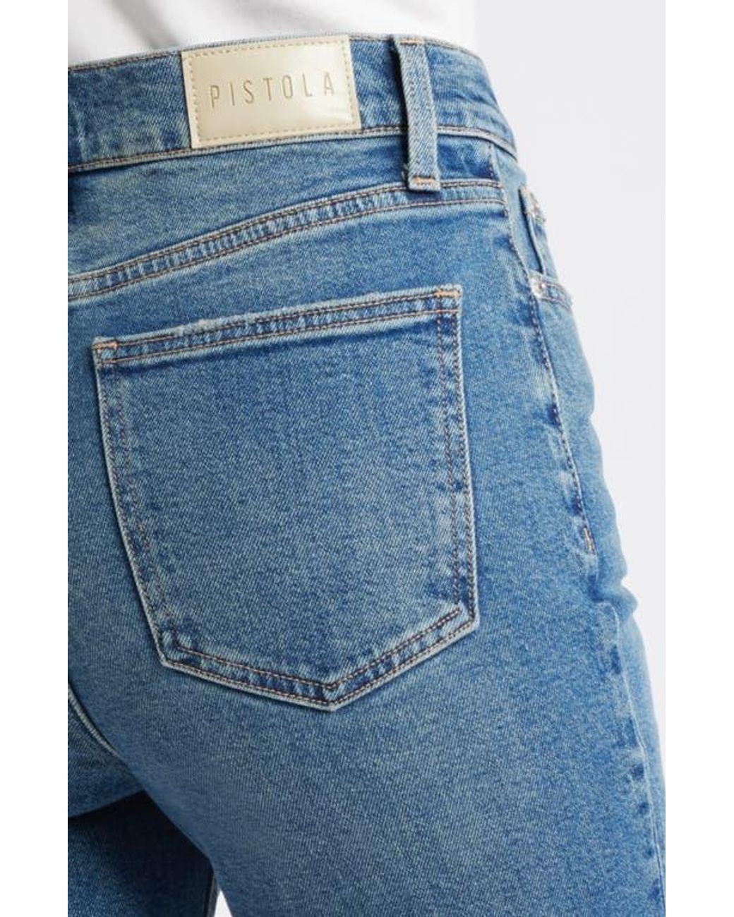 Pistola Blue Lennon High Waist Ankle Bootcut Jeans
