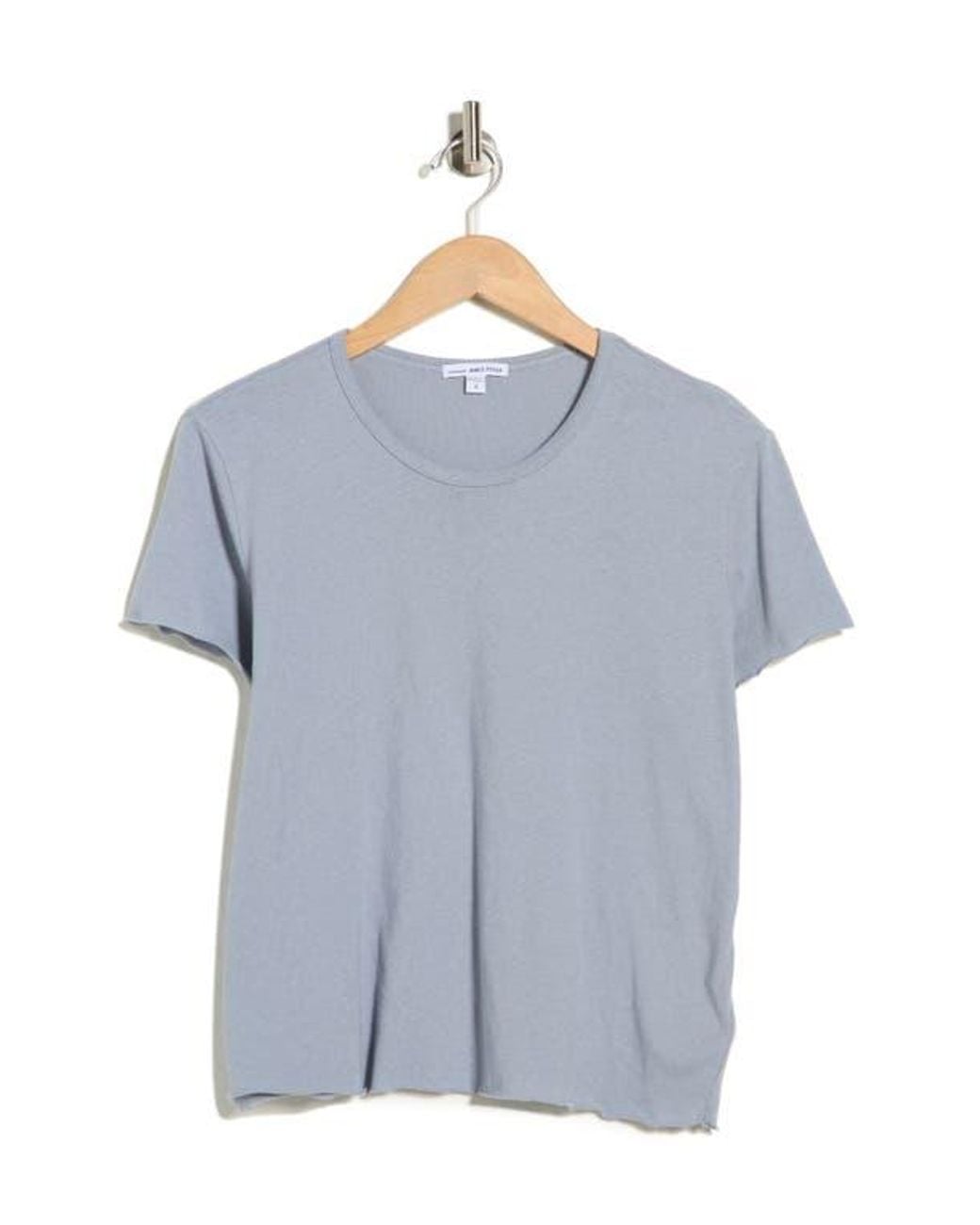 James Perse Blue Shrunken Tee