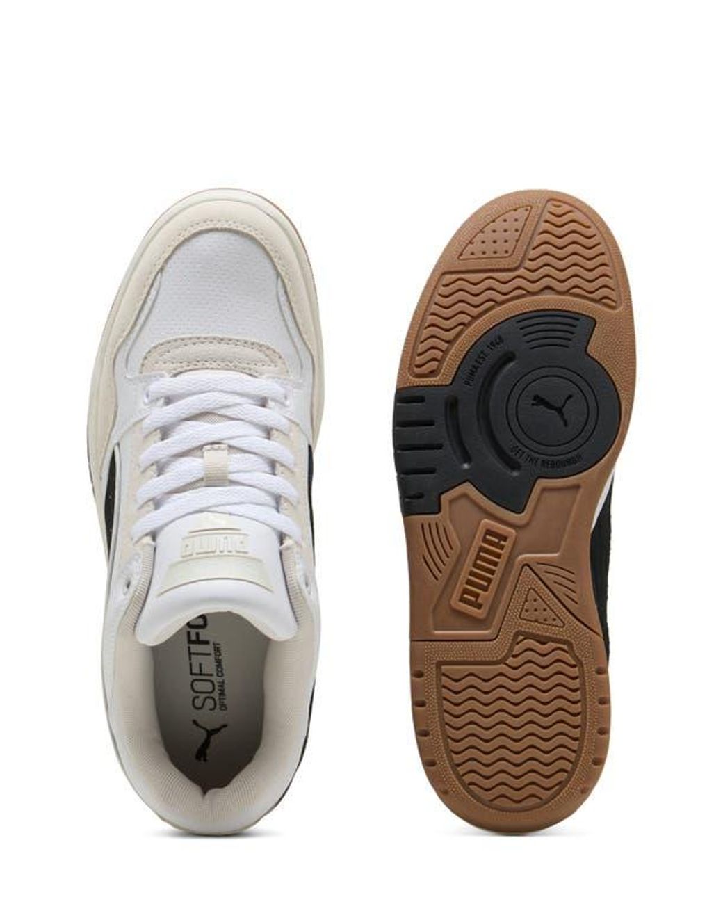 PUMA White Rebound Retro Sd Sneaker for men