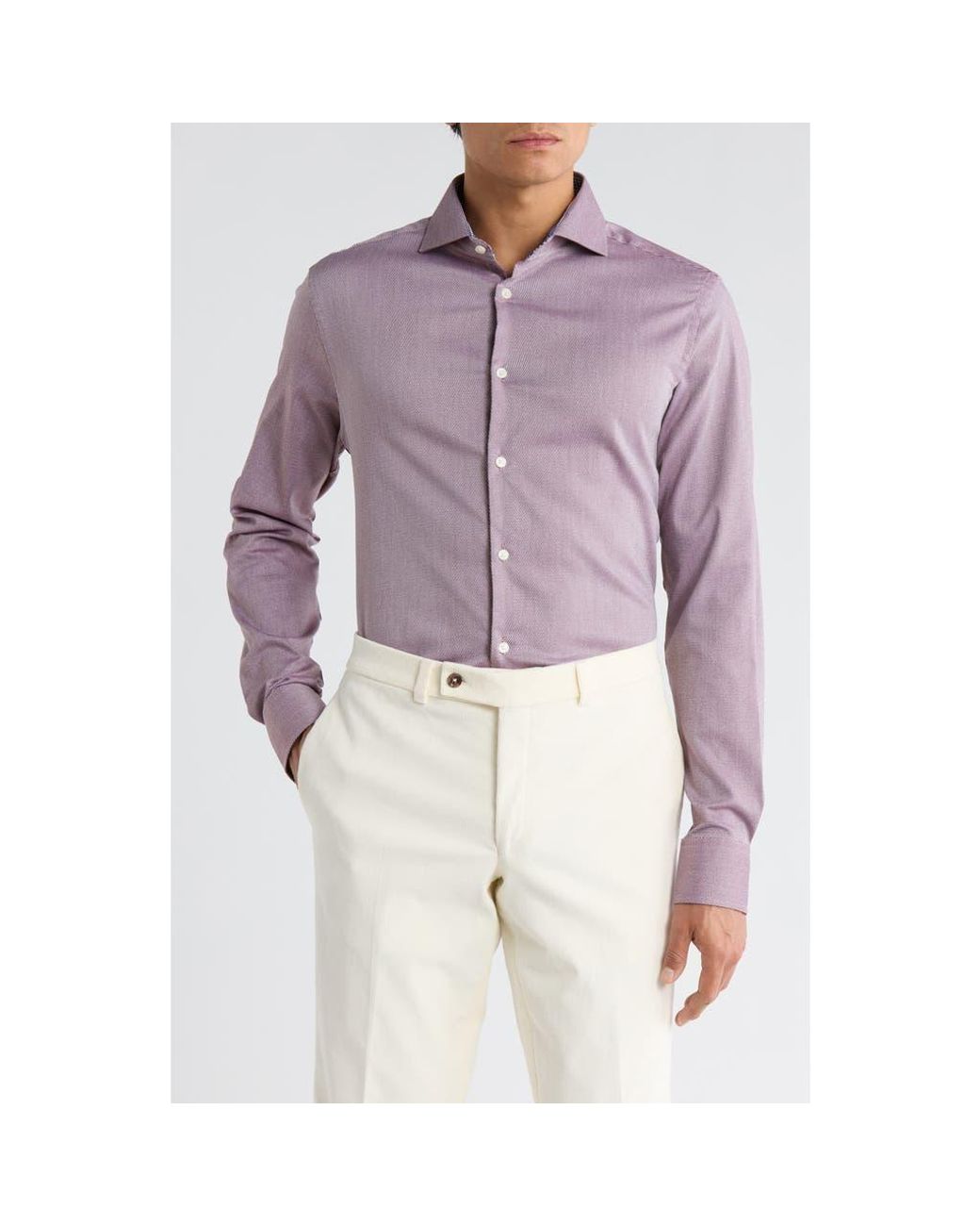 green emerald velvet dress Comfort Stretch Non-Iron Check Dress Shirt - Purple