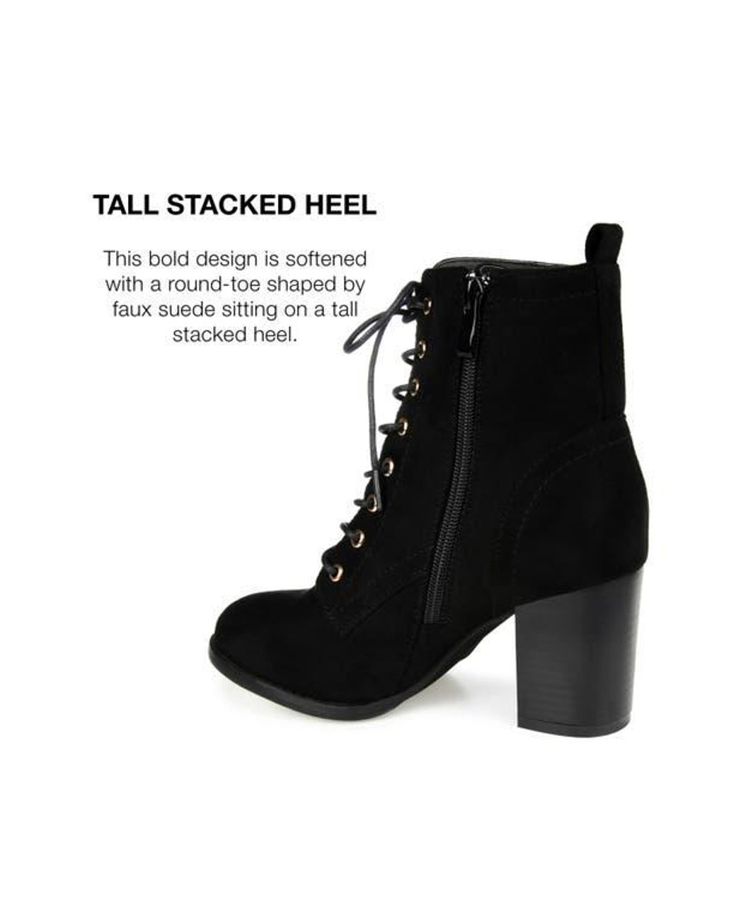 Journee Collection Black Baylor Bootie