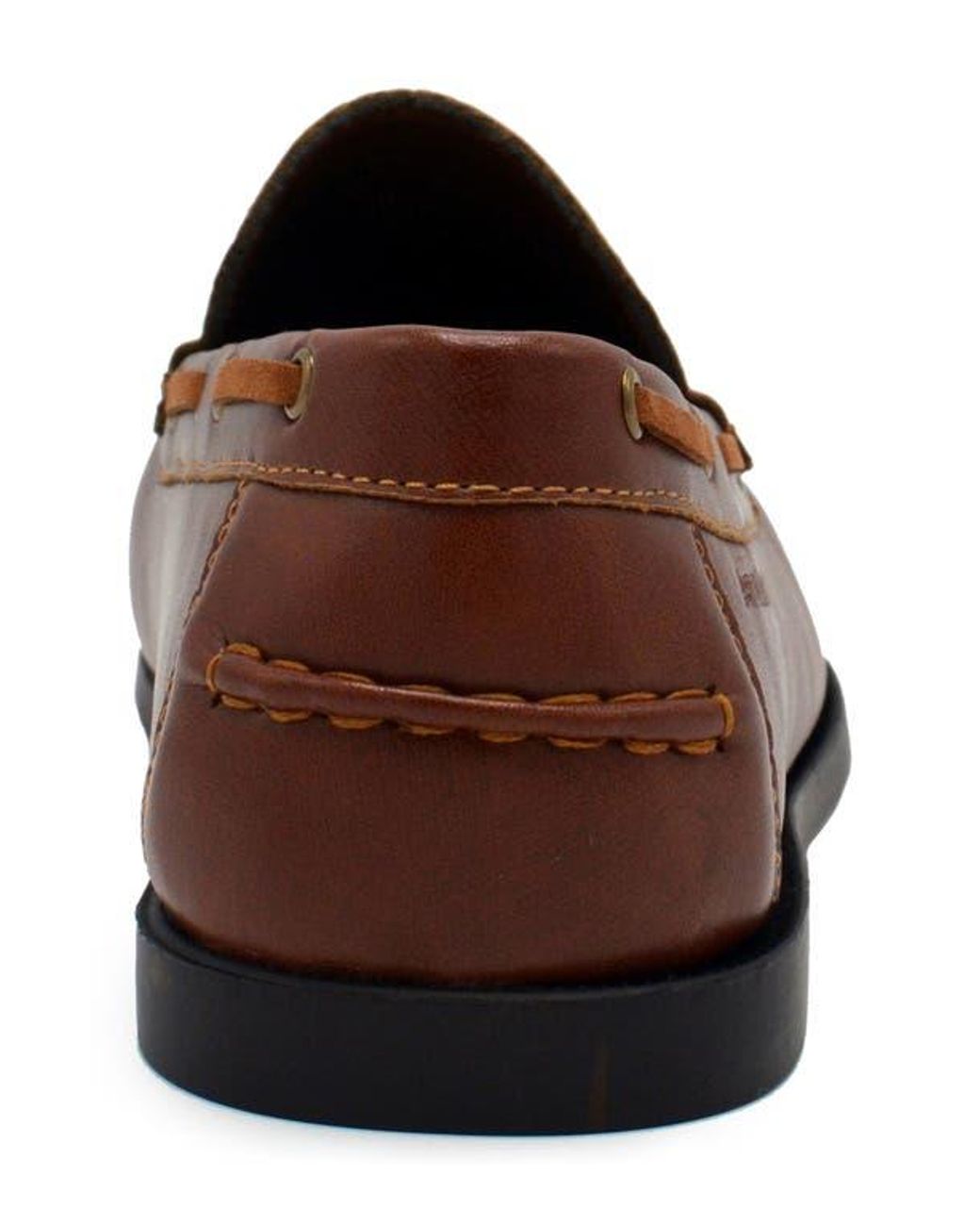 Aston Marc Brown Faux-Leather Slip-On Loafers for men