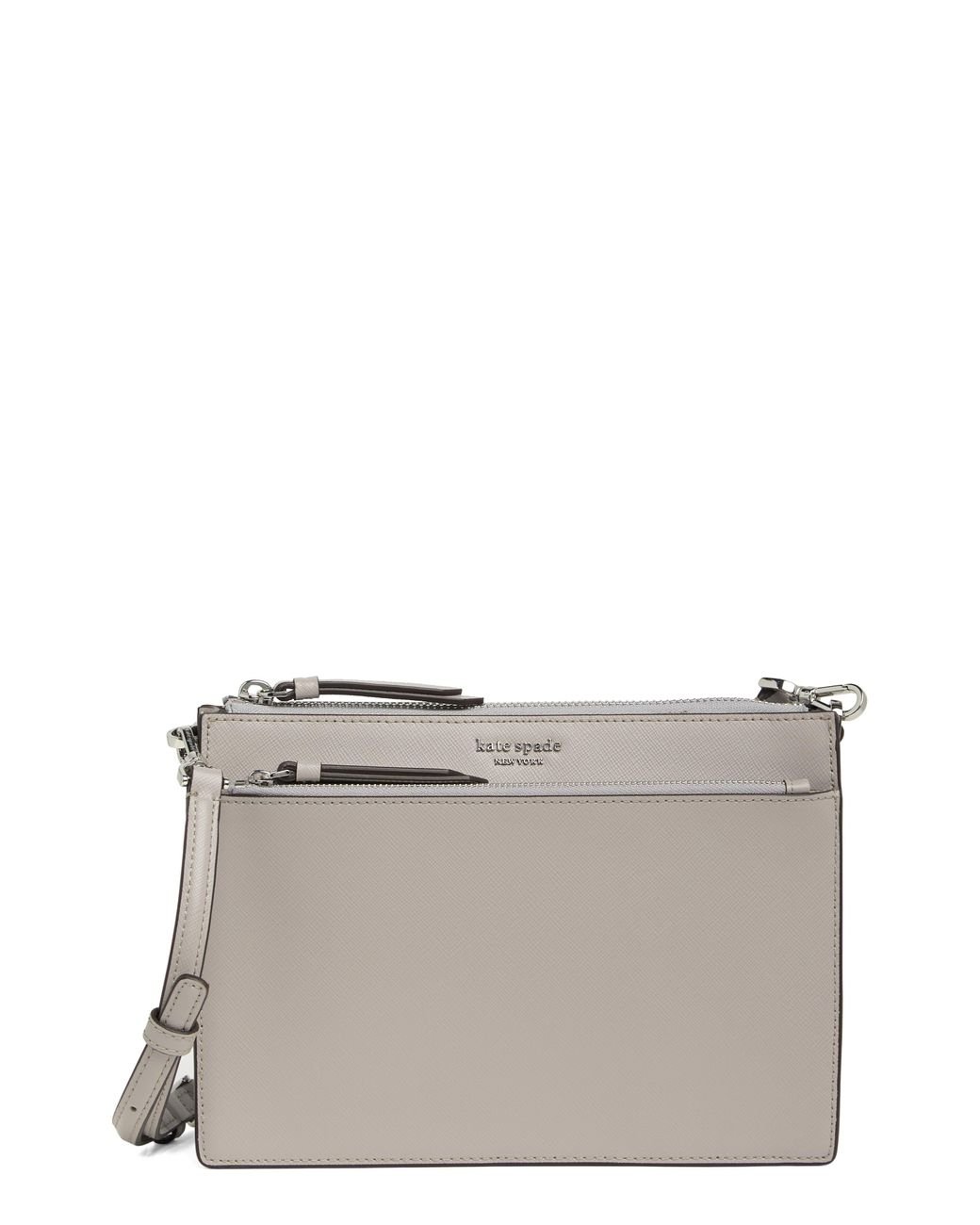 Kate Spade Cameron Zip Crossbody Bag in Gray Lyst