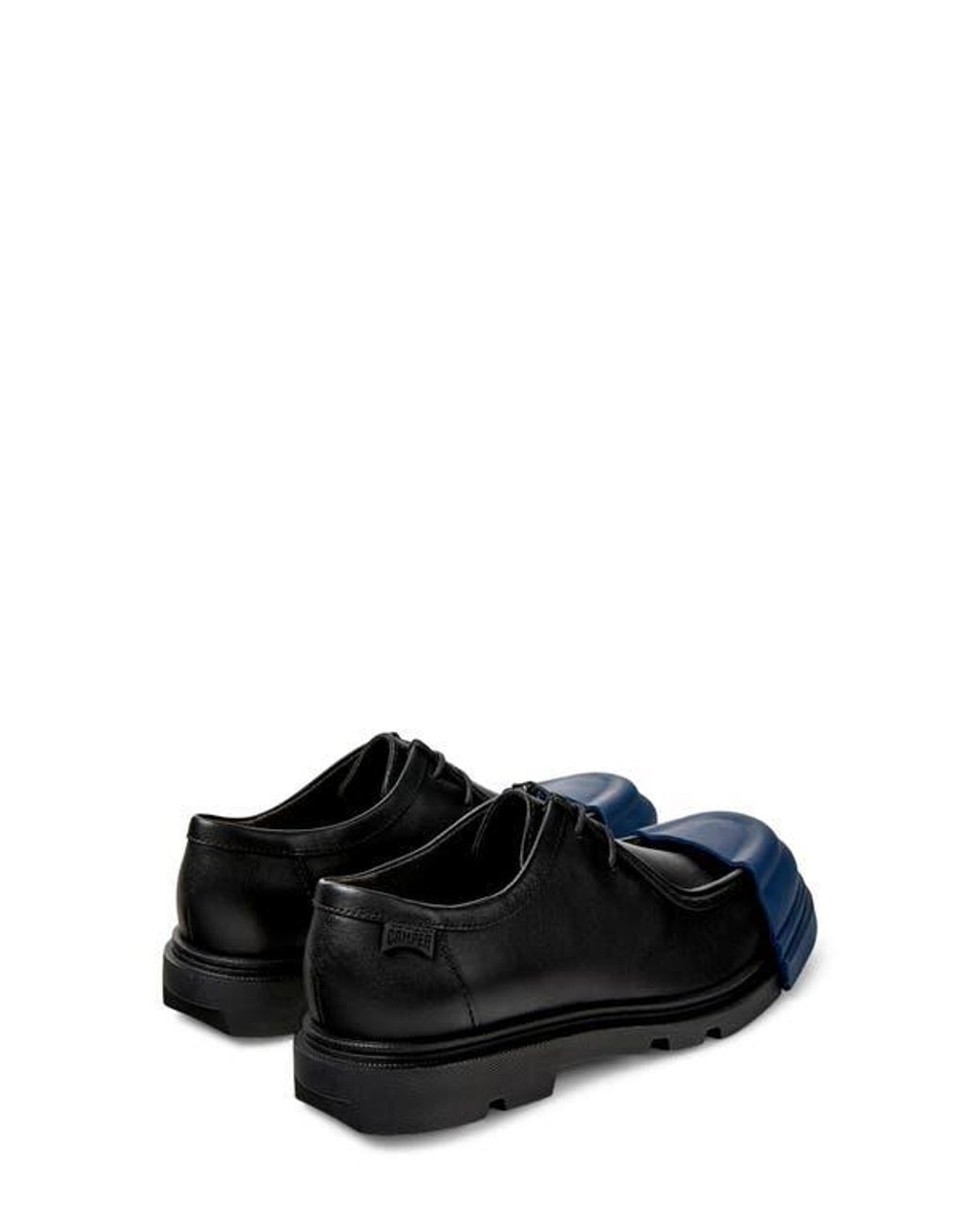 Camper Blue Junction Cap Toe Penny Loafer