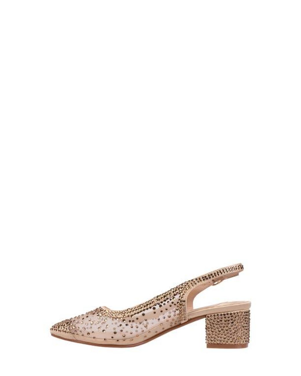 Lady Couture Natural Demin Slingback Pump