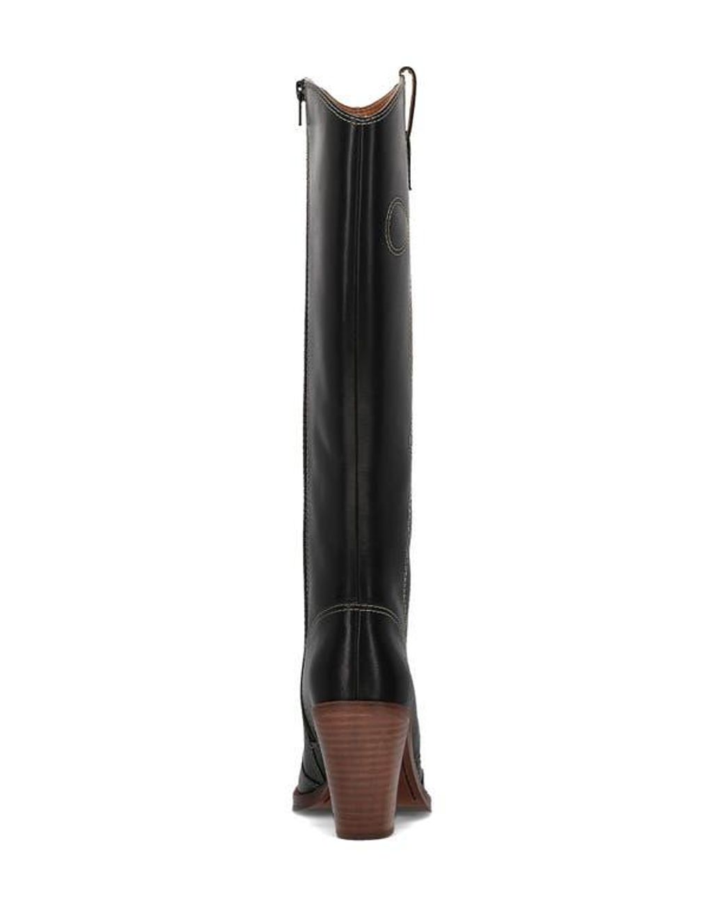 Frye Corinne Knee High Western Boot in Black | Lyst