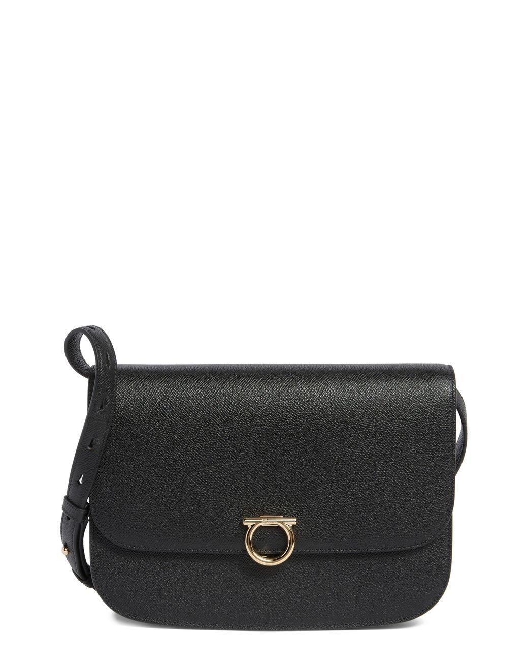 Ferragamo Gemini Leather Crossbody Bag in Black Lyst