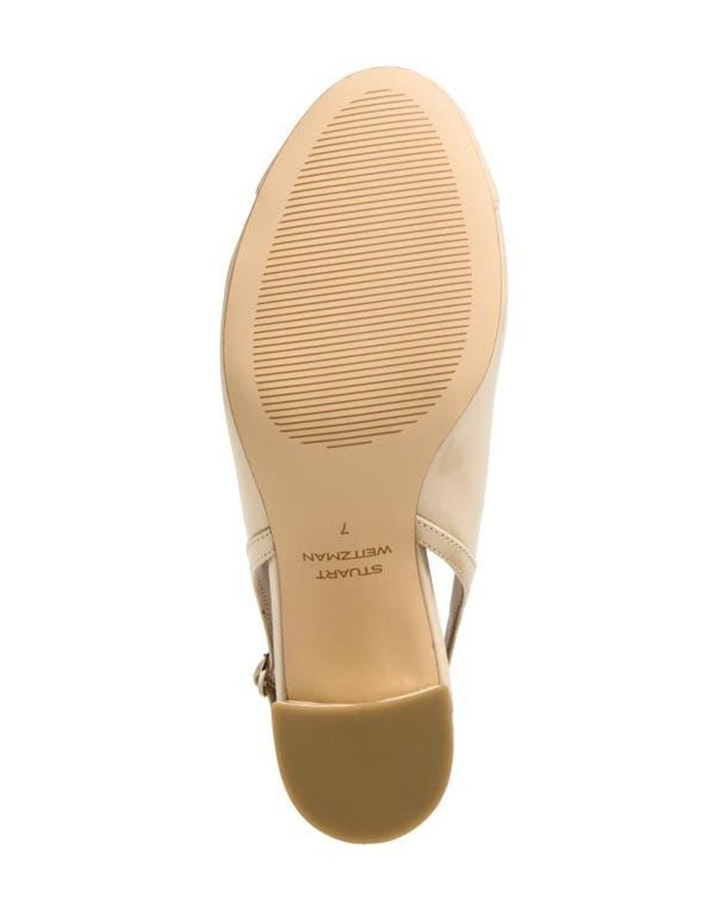 Stuart Weitzman Natural Celina 60 Slingback Pump