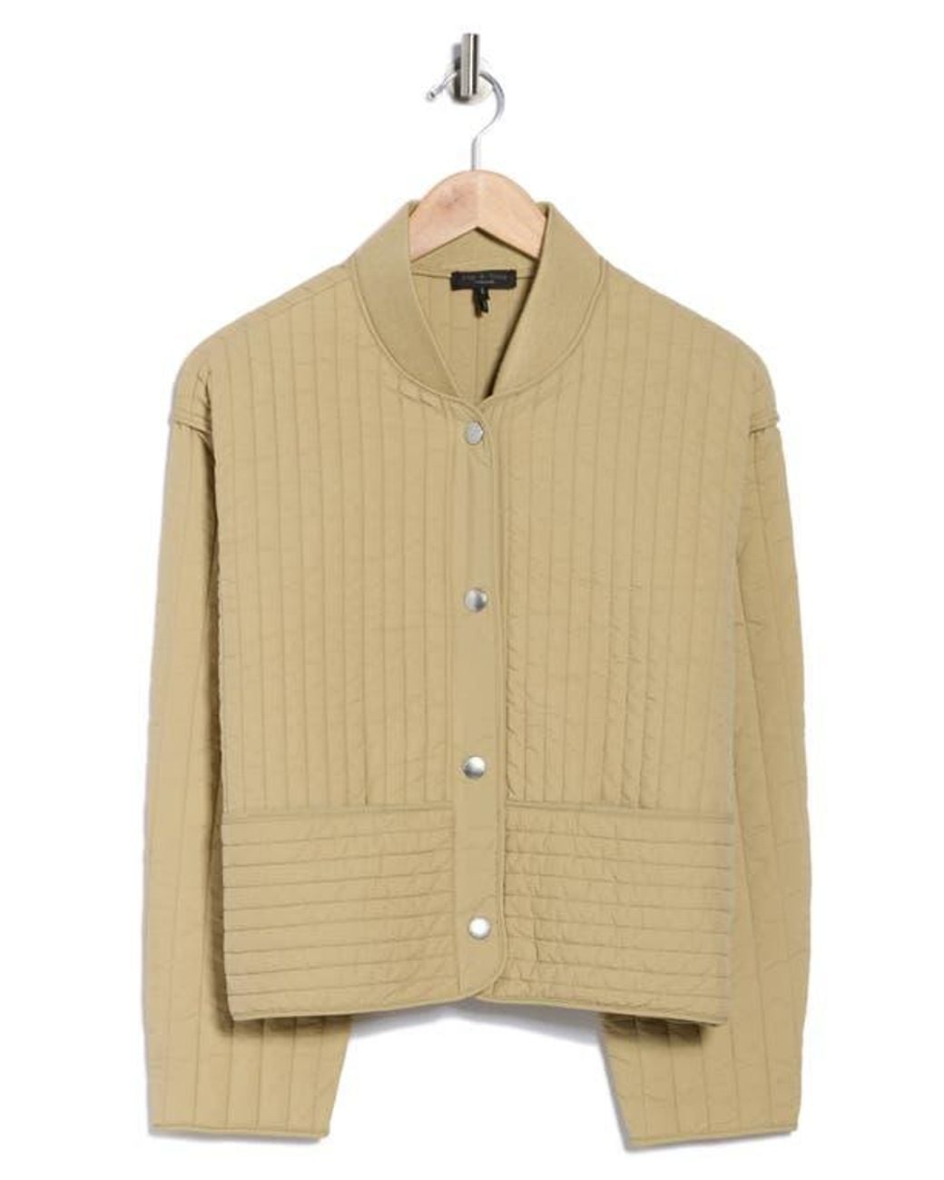 Rag & Bone Natural Bobbi Cropped Quilted Jacket