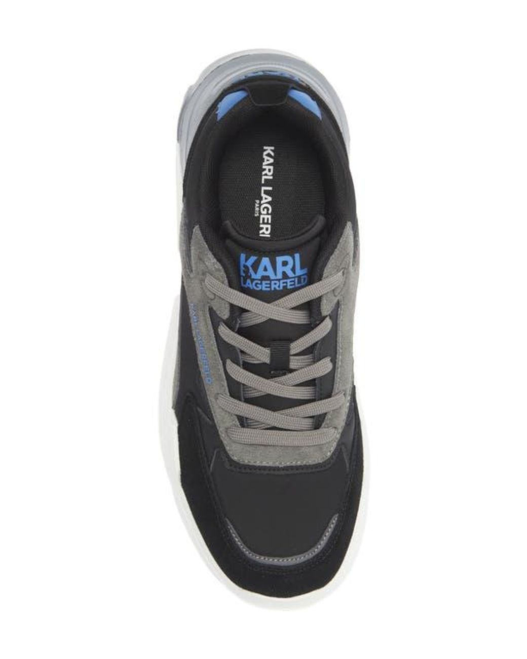 Karl Lagerfeld Gray Runner On Two Sneaker for men
