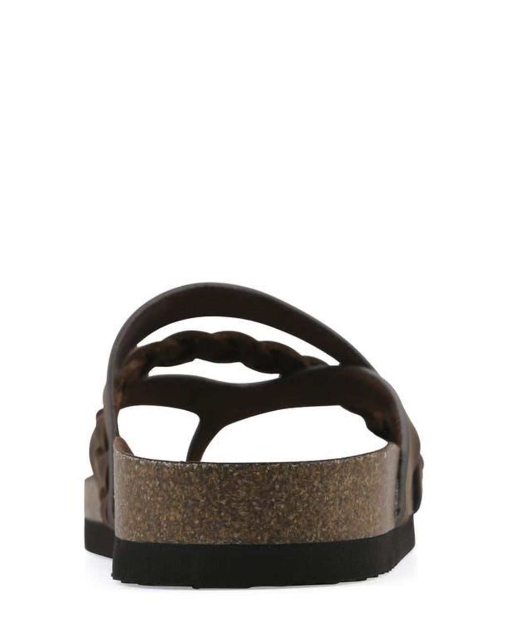 White Mountain Brown Halogen Slide Sandal