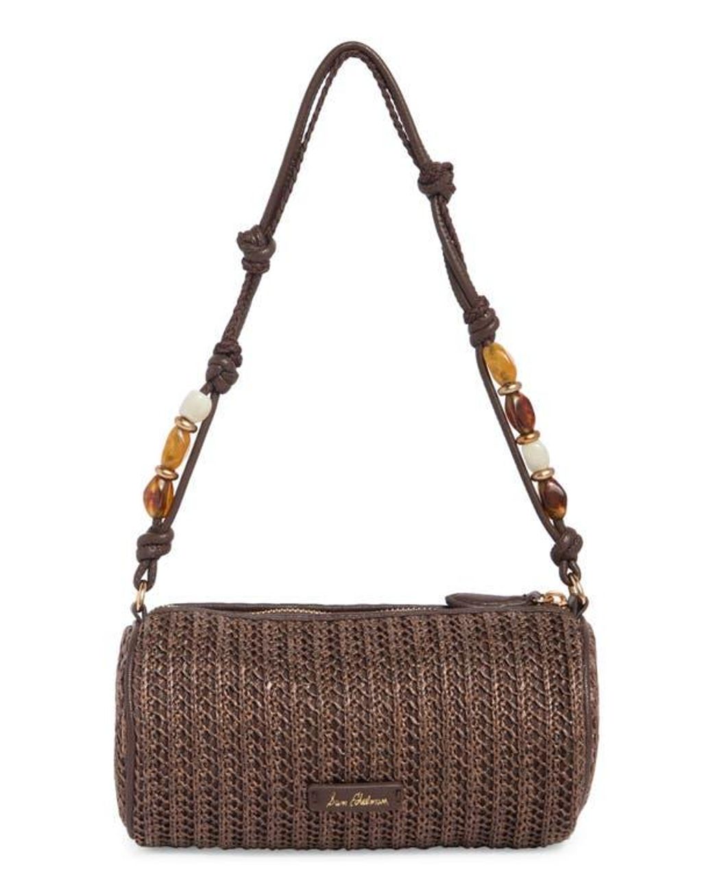 Sam Edelman Brown Elmina Bead Shoulder Bag