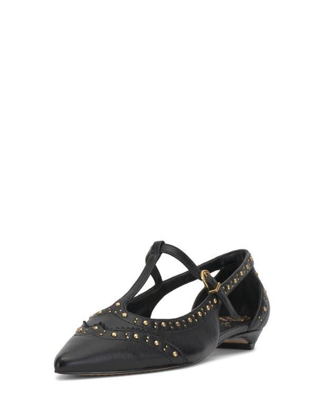 Vince Camuto Black Valkie Pointed Toe Flat