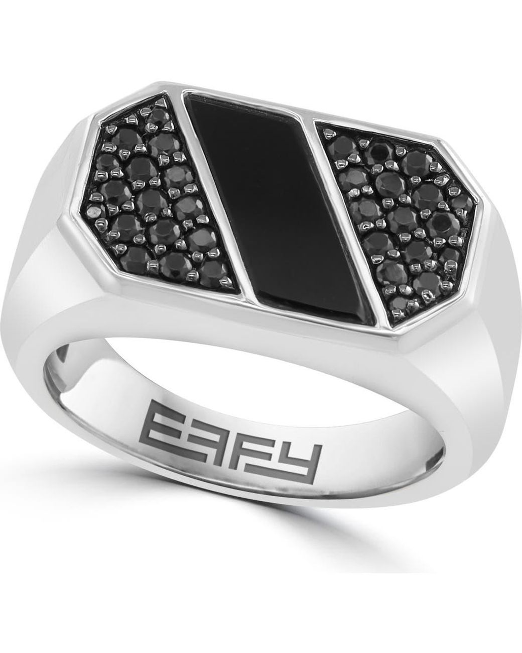Effy Sterling Spinel & Onyx Ring in Metallic for Men | Lyst