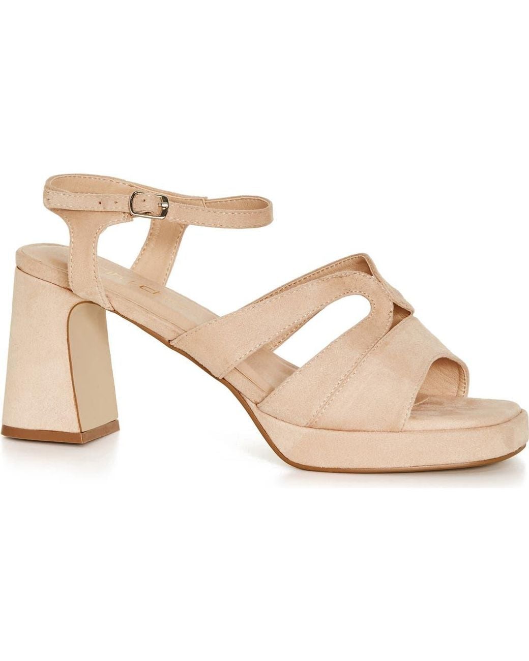 City Chic White Coco Platform Sandal