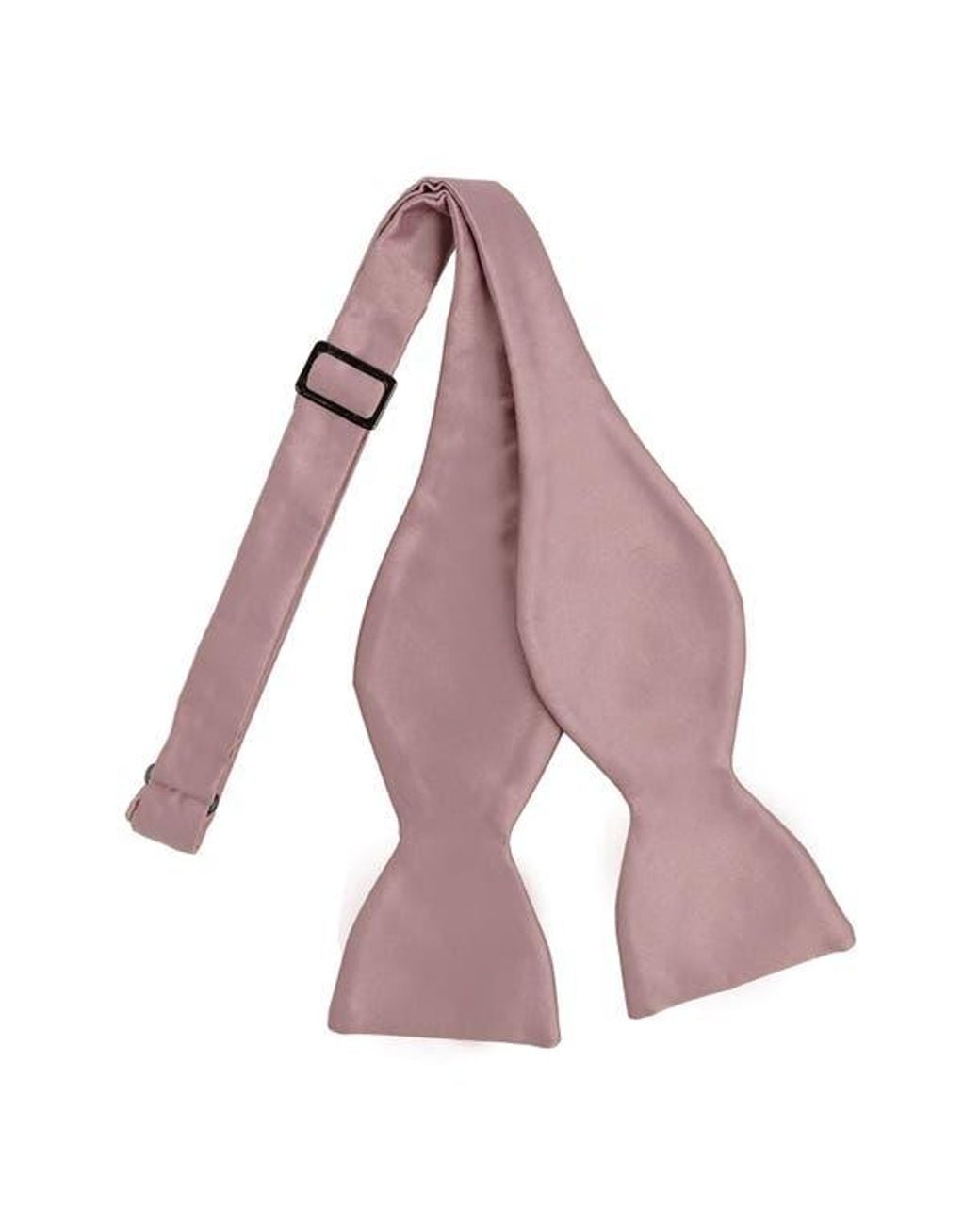 Con.struct Pink Solid Satin Bow Tie for men