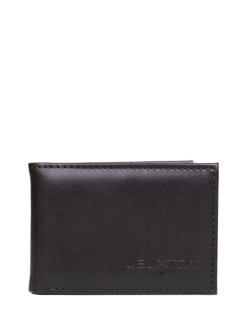 Buxton Black Smooth Rfid Bifold