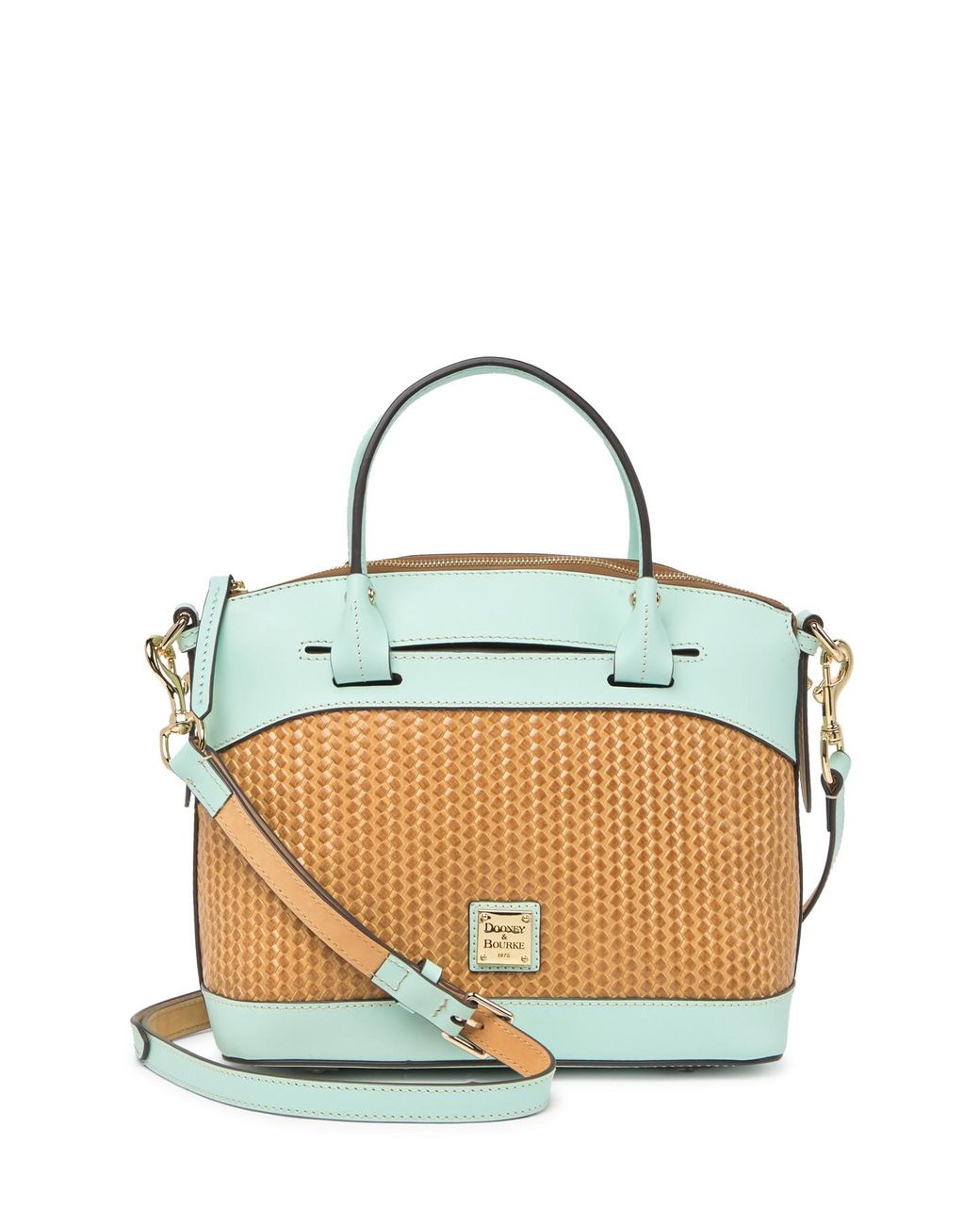 Dooney Bourke Beacon Woven Domed Satchel in Blue Lyst