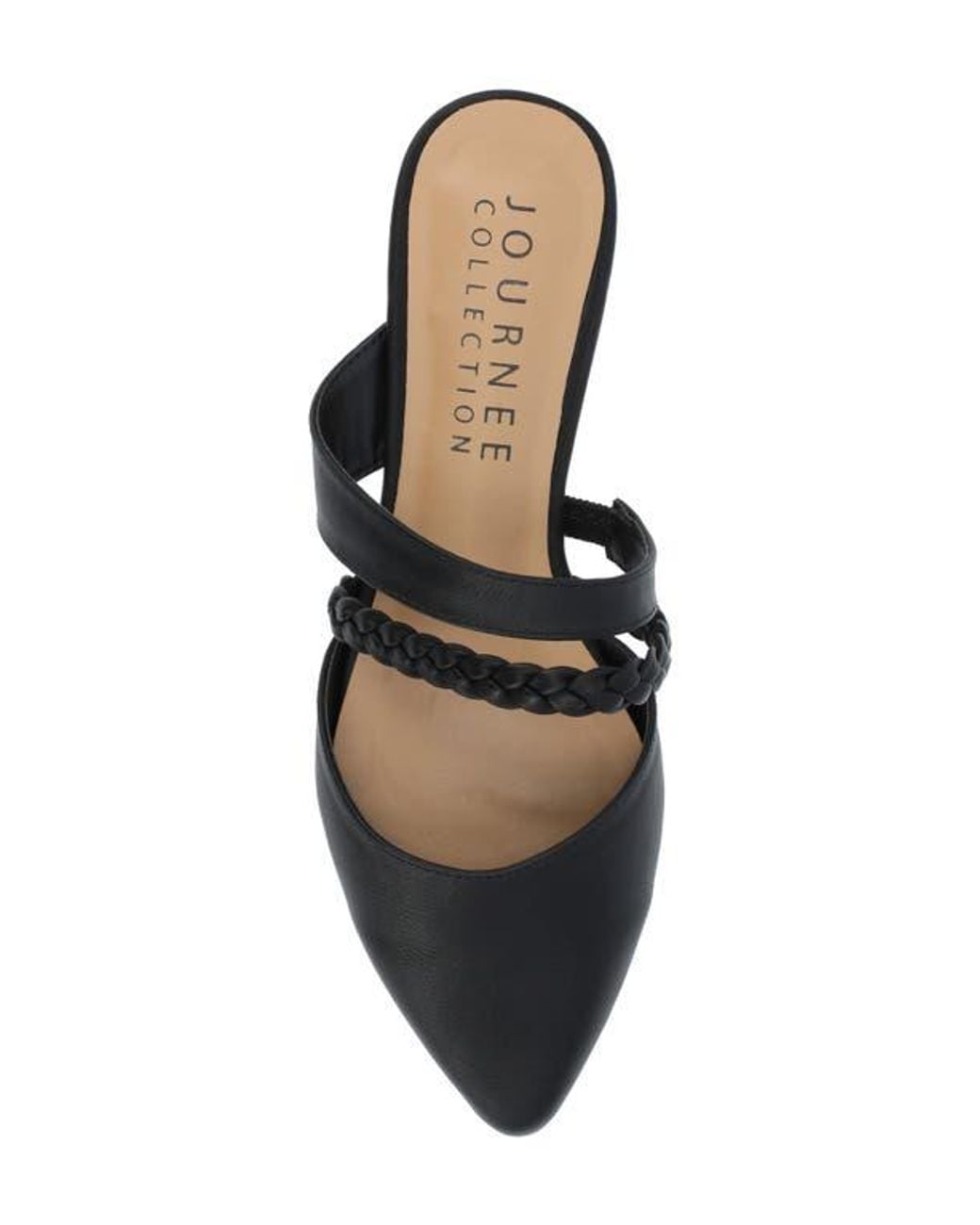 Journee Collection Black Olivea Mule