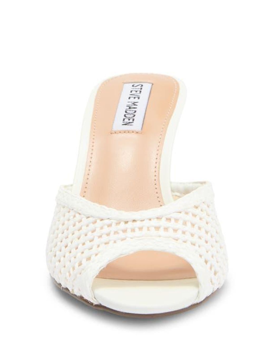 Steve Madden Rowe Woven Mule in White | Lyst