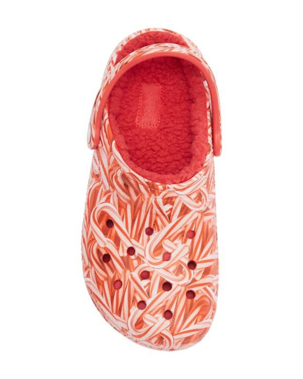 CROCSTM Pink Classic Lined Candy Cane Clog