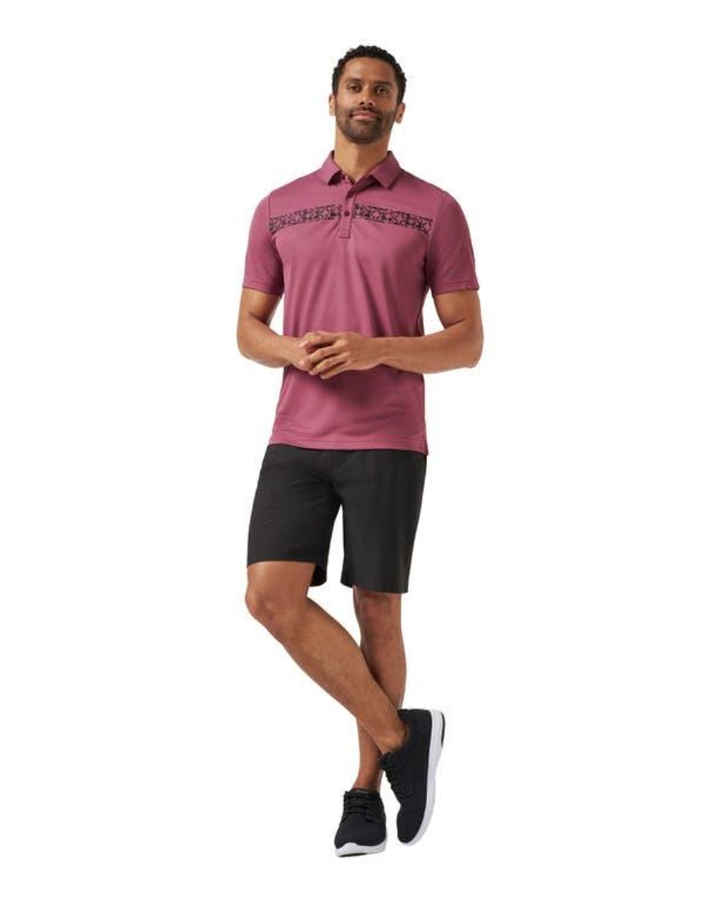 Travis Mathew Pink Bungee Jump Polo for men