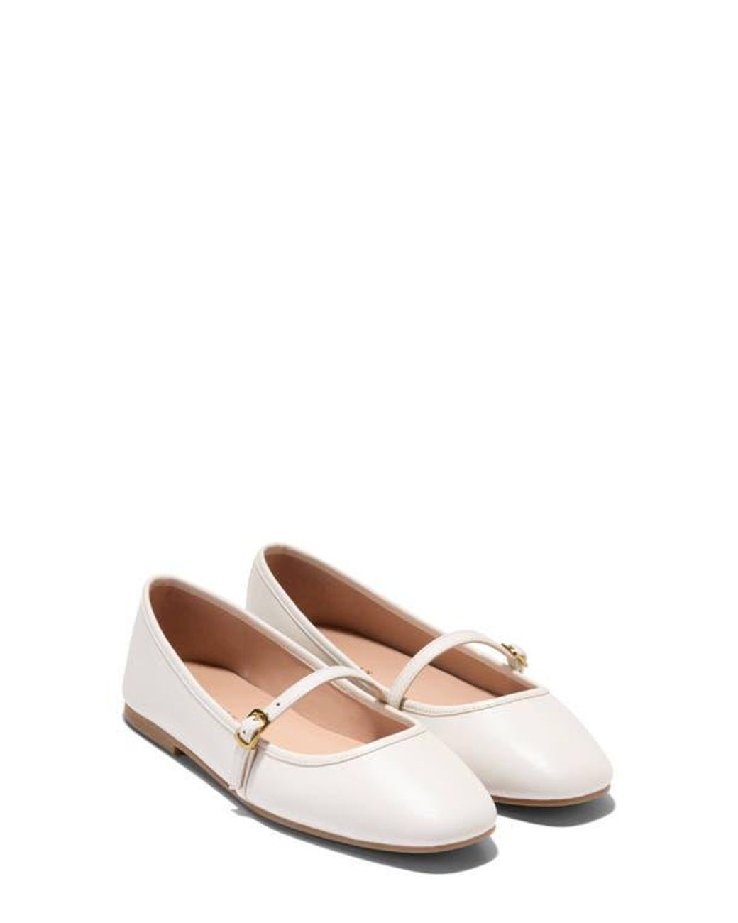 Cole Haan Yelena Mary Jane Flat in White | Lyst