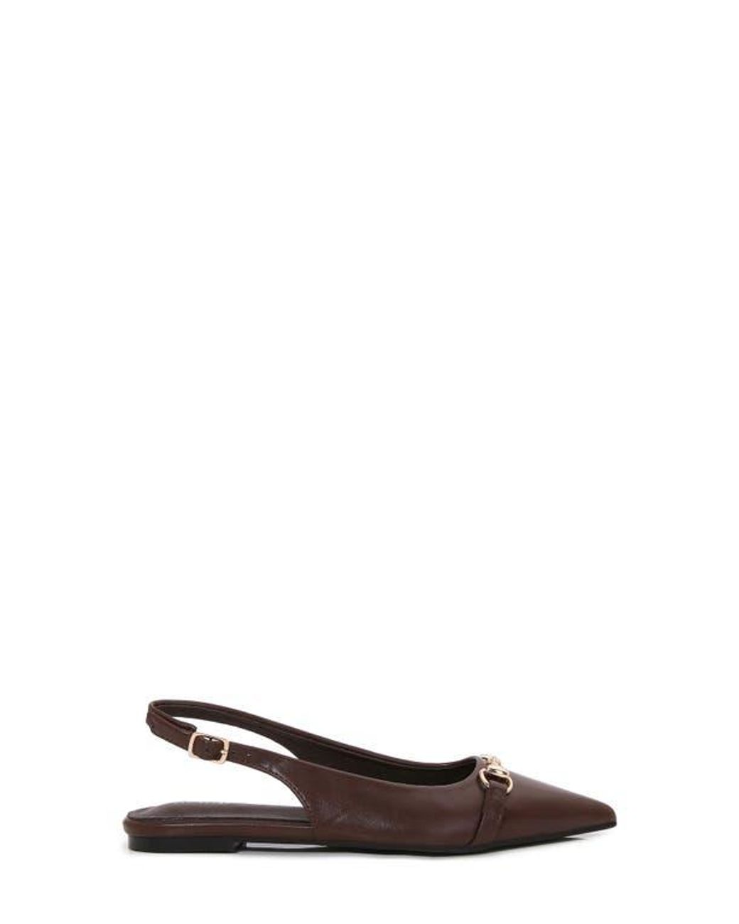 BERNESS Brown Bit Slingback Flat