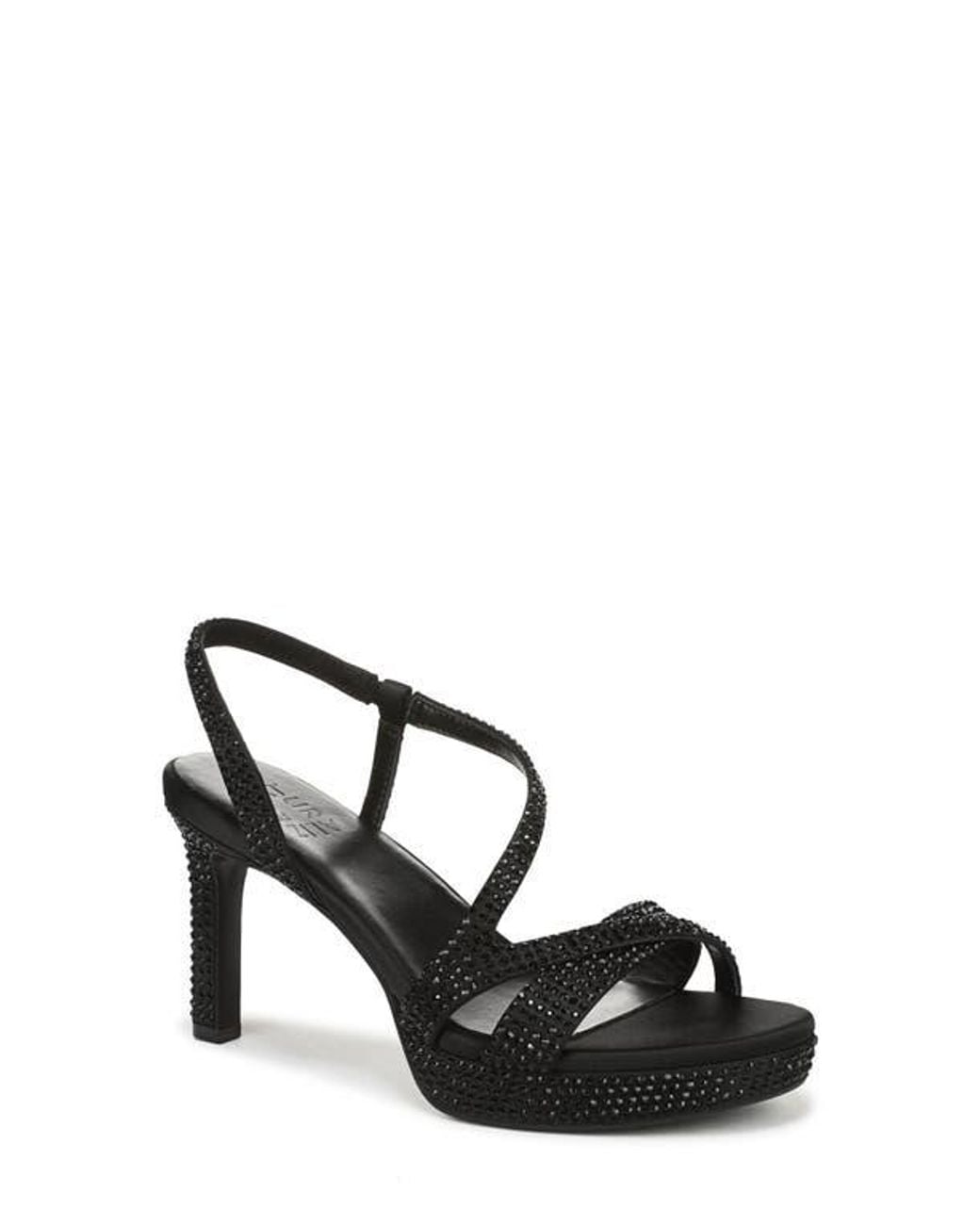 Naturalizer Black Abby Platform Sandal