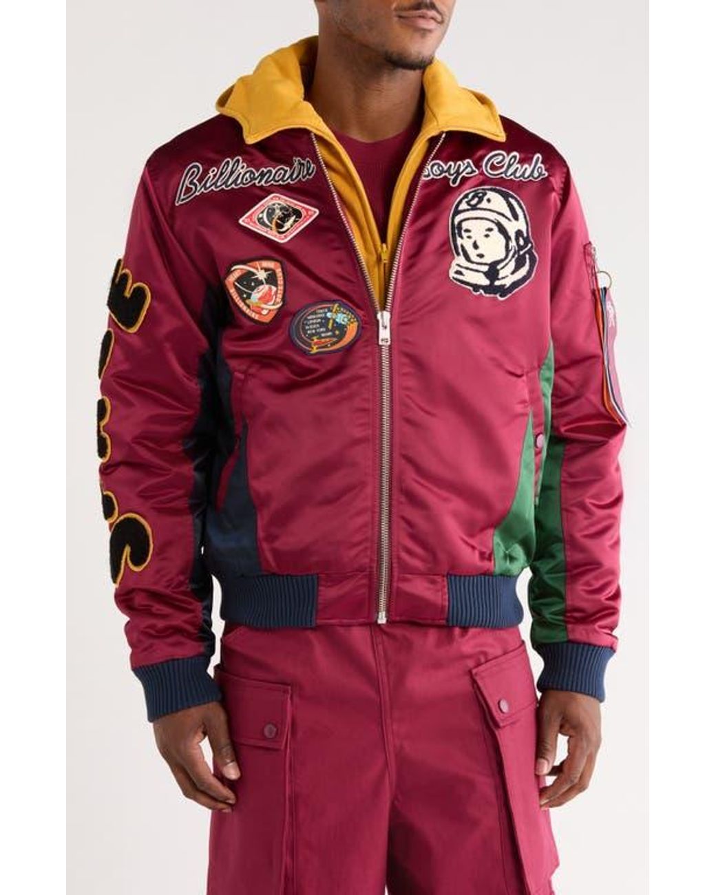 BBCICECREAM Red Space Suit Bomber Jacket for men