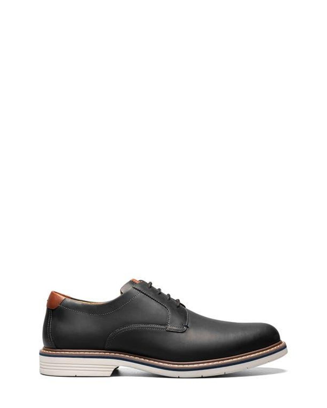 Florsheim Black Norfolk Plain Toe Derby for men