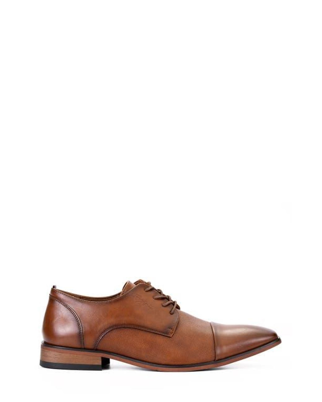 Tommy Hilfiger Brown Leather Derby Dress Shoes for men