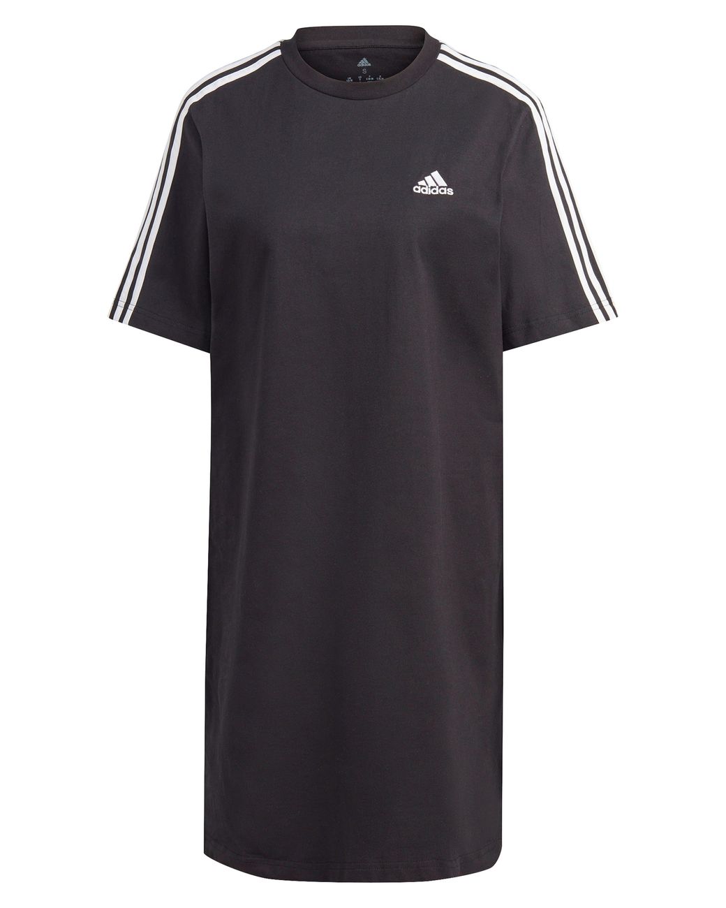 adidas Cotton Jersey Boyfriend T-shirt Dress in Black | Lyst