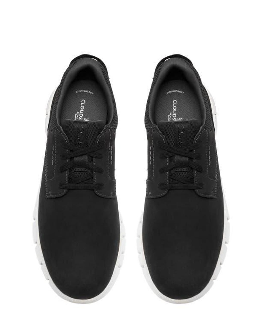 Clarks Black Step 365 Plain Toe Leather Sneaker for men
