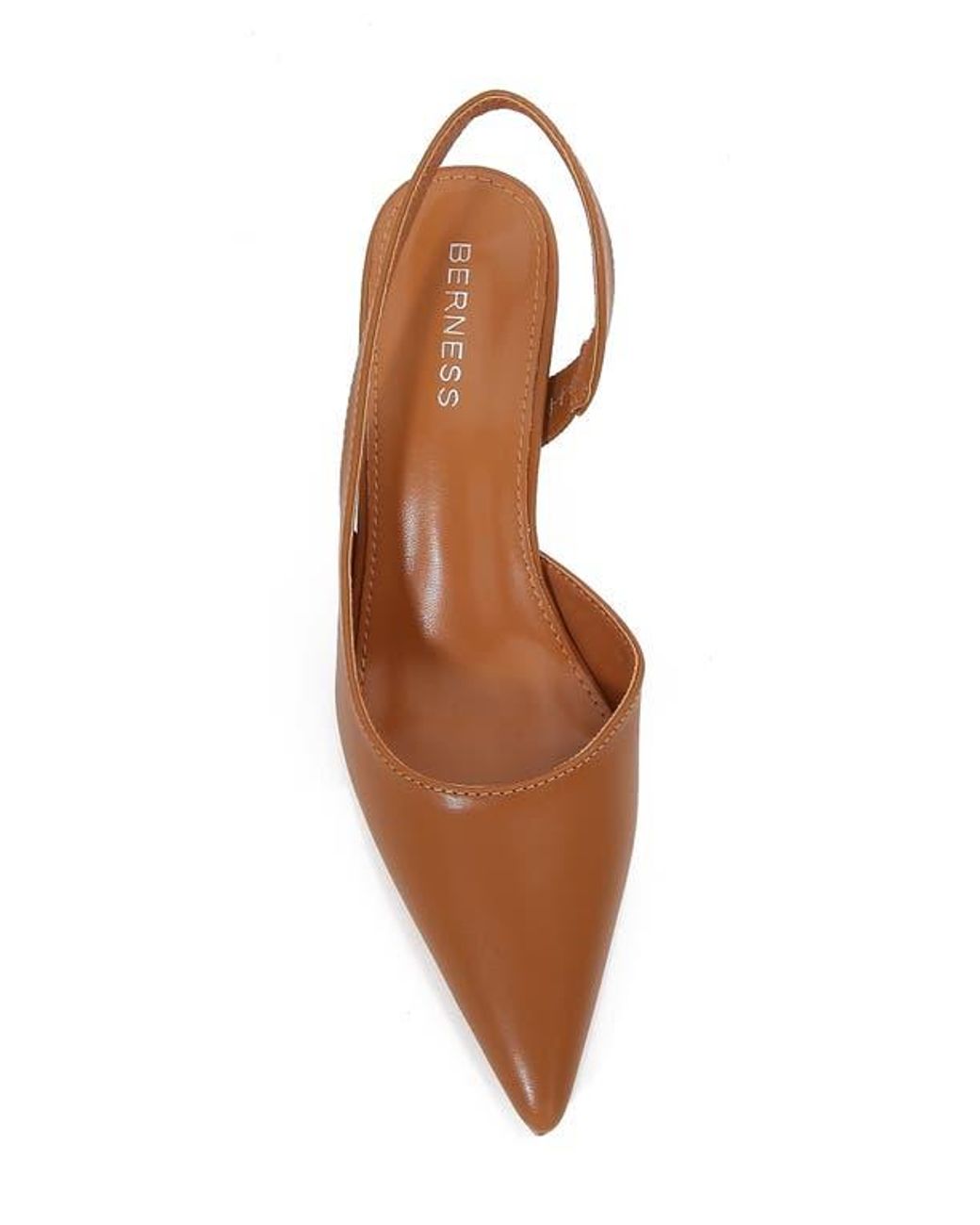 BERNESS Brown Campbell Slingback D'Orsay Pump