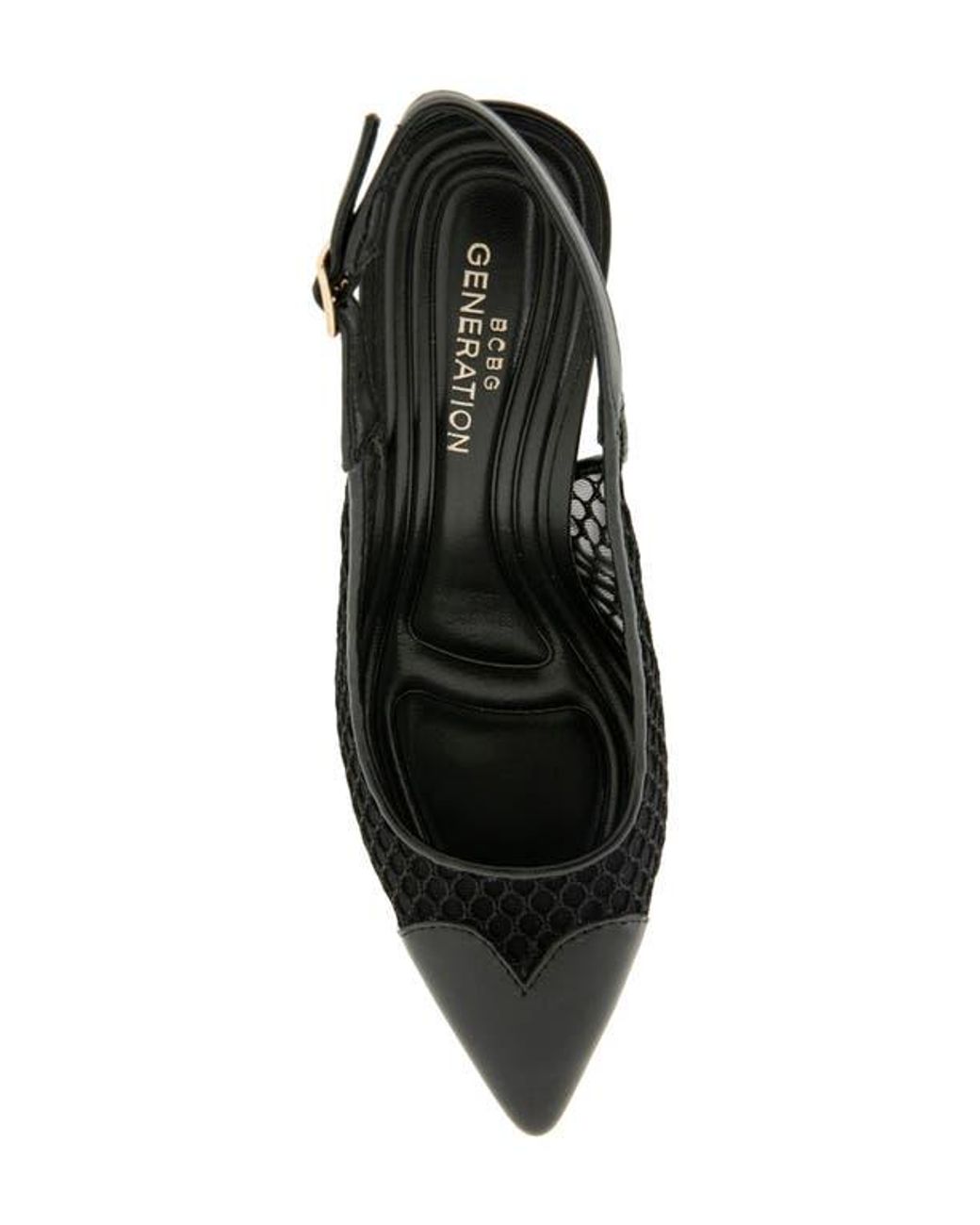BCBGeneration Black Bridget Pointed Toe Slingback Pump