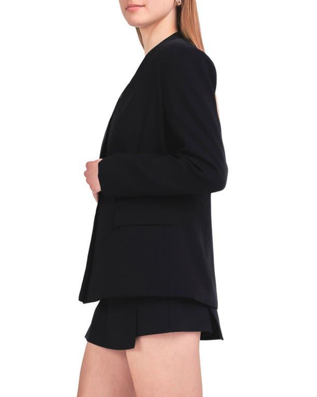 Endless Rose Black Fitted Sash Blazer