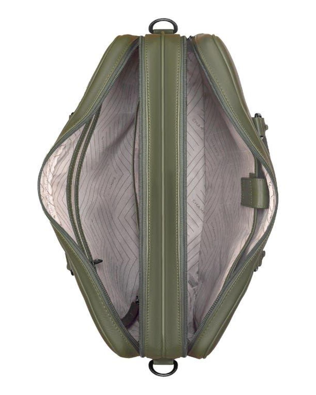 CHAMPS Green Onyx Leather Briefcase for men