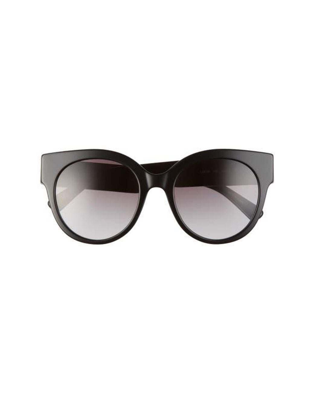 Longchamp Black Gradient Round Plastic Sunglasses